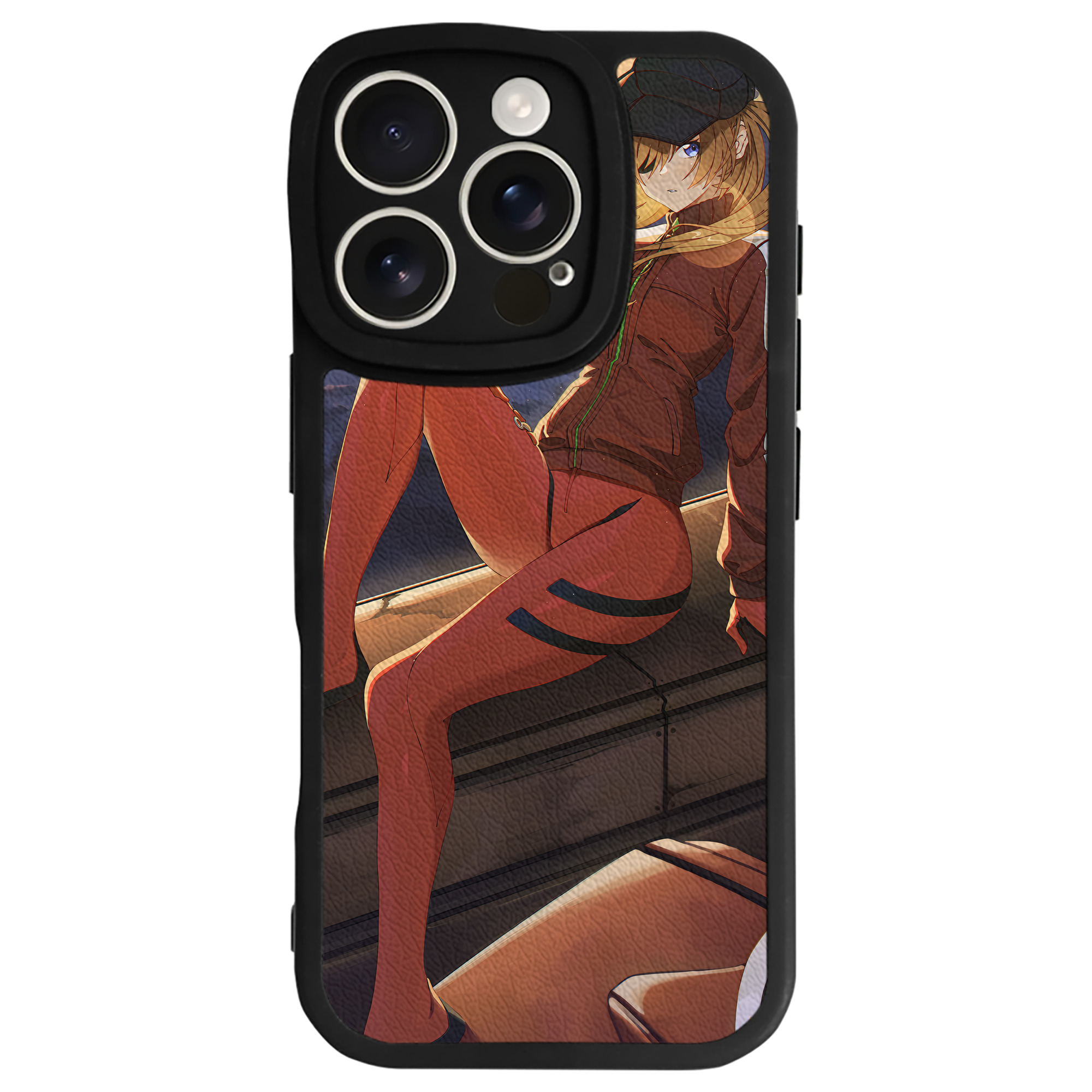 （画像用） EVA 新世紀エヴァンゲリオン 【iPhone 16シリーズ対応】シリコンスマホケース（レザー調） 材質：シリコン